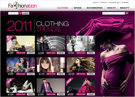 Fashion Website Development