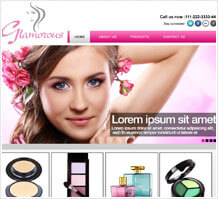 Glamorous Cosmetics Website Design