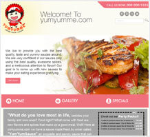 Yumyumne Food Website Design 